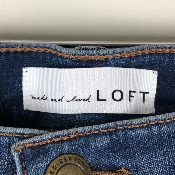 Loft high rise denim legging jeans 0412 - Picture 4 of 10